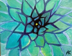 agave_cactus_plante_grasse_nature_acrylique_toile_art_painting_peinture_vert_green
